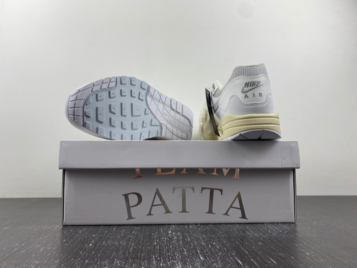 Patta Nike Air Max 1 White Silver DQ0299-100