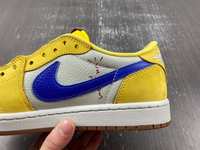 Travis Scott Air Jordan 1 Low OG Canary DZ4137 700