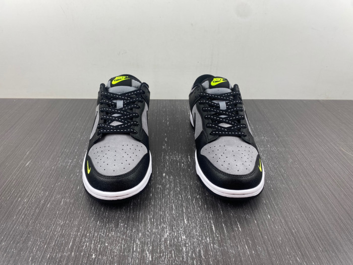 Nike Dunk Low Black Grey Green Strike FQ2205-001