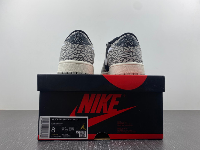 Jordan 1 Retro Low OG Black Cement - CZ0790-001